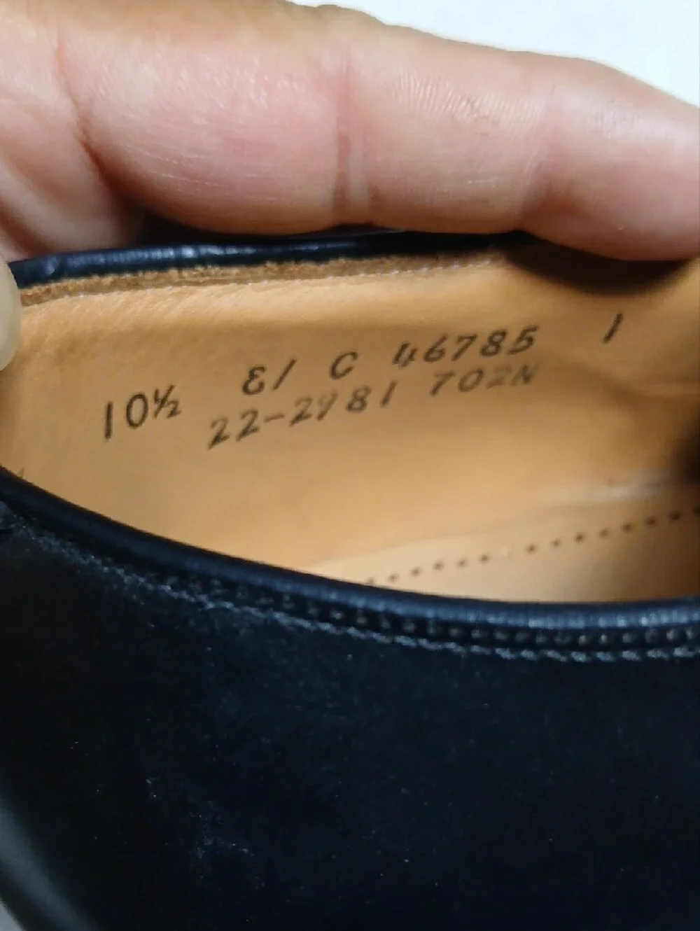 Johnston & Murphy Melton Black Cap-Toe Oxford Lace-Up Size 10.5